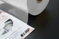 หนังผสมความร้อน PET ที่สามารถพิมพ์ได้ สําหรับกล่องบรรจุบุหรี่ ดีสําหรับ UV Printing และ Hot Stamping