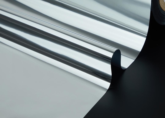 Good price 3000m หนัง VMPET ที่สามารถพิมพ์ได้อย่างหนัก 12μm Advanced Silver Metallic Coating 97% Reflective Radiant Barrier ออนไลน์