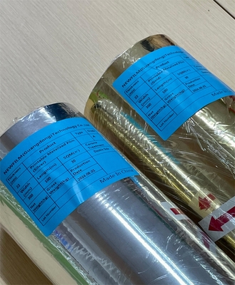 Good price โลหะสตรีเมอร์สัมผัสพื้นผิวเพชร-เกรดเลเซอร์อัลลูมิเนียม BOPP ฟิล์มสําหรับการพิมพ์แผ่นไหม / การตราร้อน / การบรรทัด ออนไลน์
