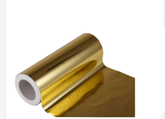 Good price สายกระจกสะท้อนโลหะ BOPP / PET ฟิล์มความร้อน laminating ทอง 1500m ออนไลน์