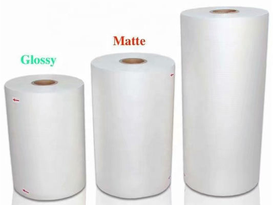 Good price 30mic Matte Bopp Thermal Laminate Film Roll 20 ไมค์ ยาว 3600m ออนไลน์